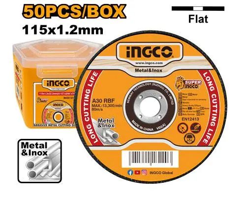 [MCD1211550]  50PCS115x1.2x22.2mm ديسك قص ستانلس رفيع