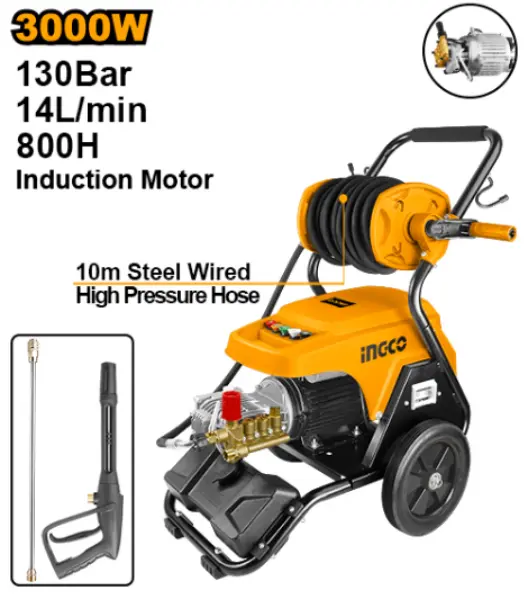 [HPWR30008] 130Bar x 3000W مضخة غسيل صناعية