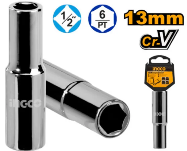 [HHAST12133L] 13mm 1/2" طربوش طويل فدار