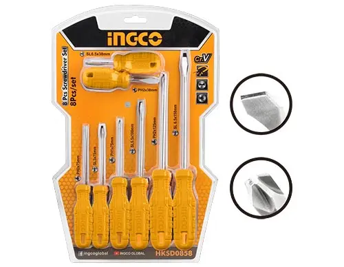 [HKSD0858]  8PCS طقم مفكات