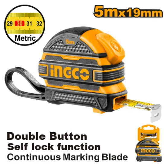 [HSMT08519-1]  With all rubber cover 5mx19mm متر كوتشوك