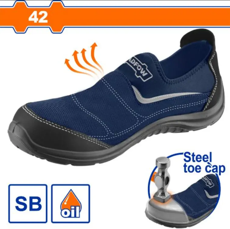 [WSB1542] Size 42 حذاء امان مع حماية معدنية للاصابع بدون رباط