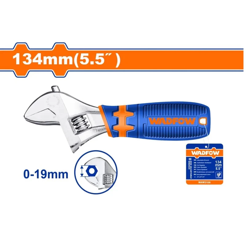 [WAW3106] 0-19mm مفتاح انكليزي مسكة كوتشوك