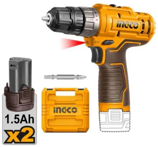 [CDLI12202] 12V 2Batt + bag مقدح بطارية ليثيوم سرعتين