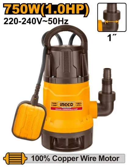 [SPD7508] 1HP 750W 1" مضخة غاطسة للمياه العكرة