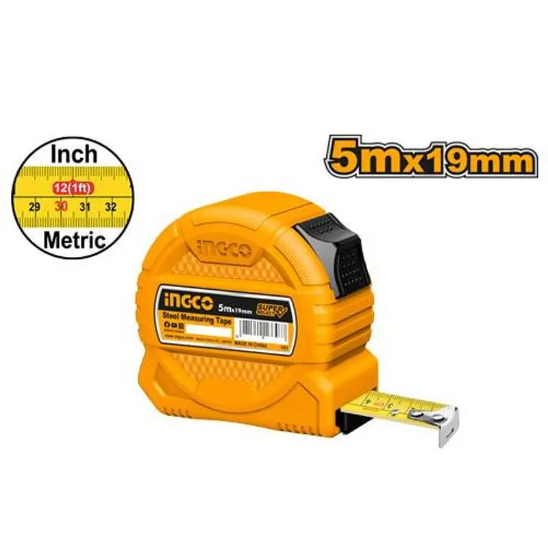 [HSMT39519-1]  5mx19mm ABS متر بلاستيك افر 1 ستوب