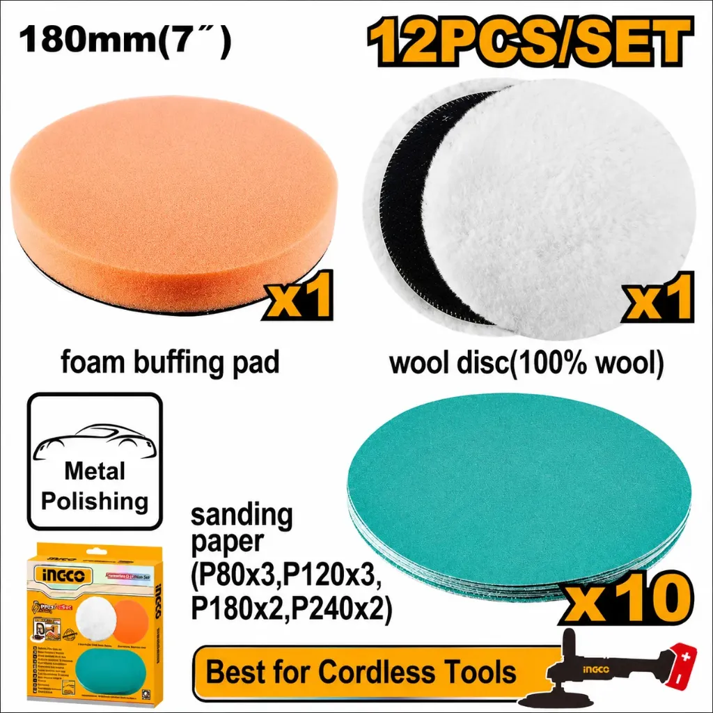 [APG18012] 180mm 7" 12pcs/set مجموعة طارات لصاروخ البولش