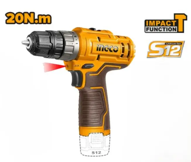 [CIDLI12202-F] 12V Impact Drill فدار