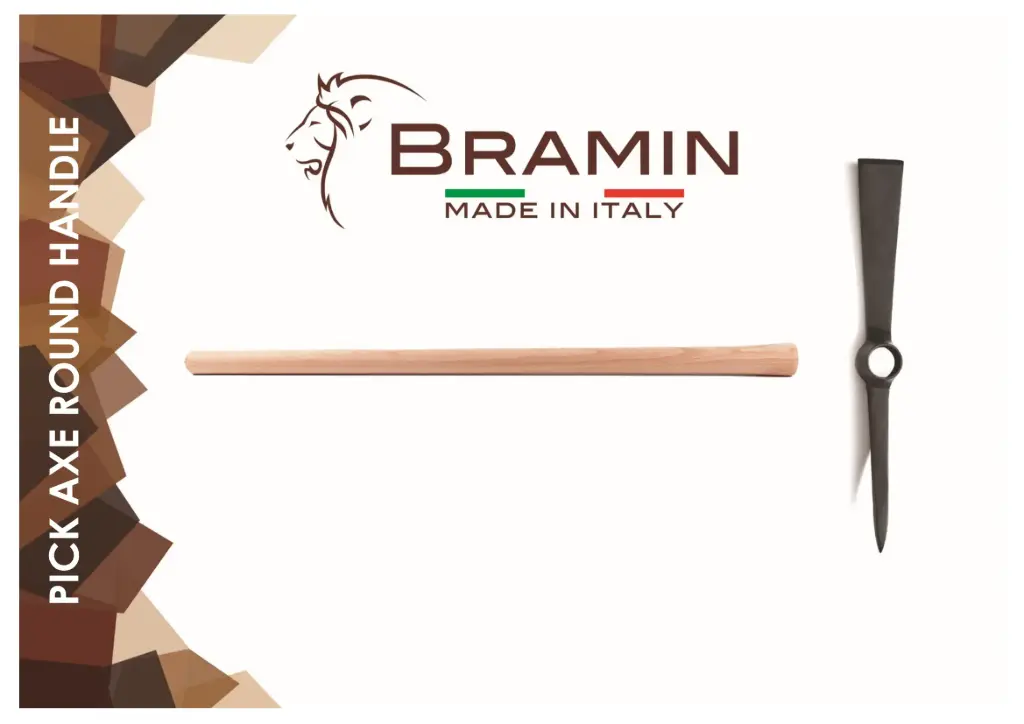 [039E] Bramin Pick Axe Round Handle 2KG 90cm