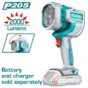[TWLI2088-F] 20V 2000Lumens كشاف صناعي بروجكتور بطارية فدار Price 40.5$