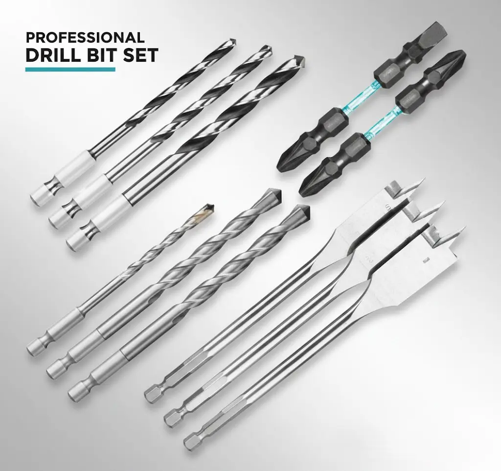 [TDA11-F] Total Drill Accessories 11 pcs