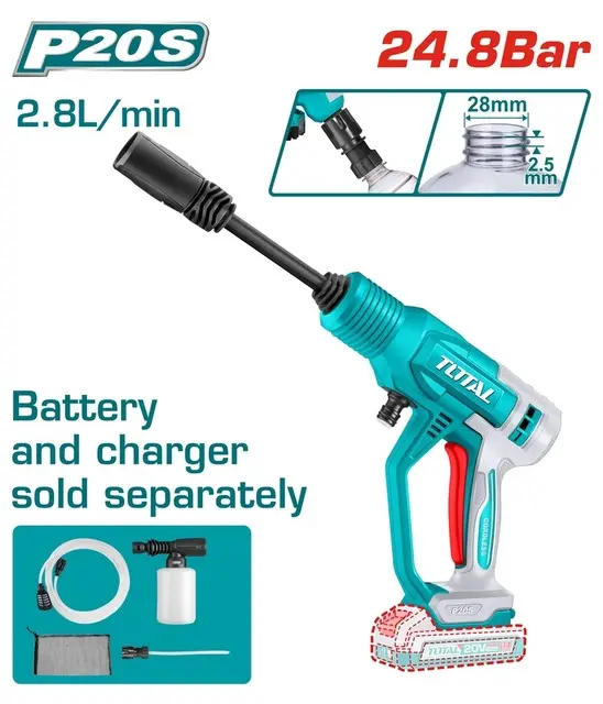 [TPWLI2036-F] 20V 24.8Bar فرد غسيل عالبطارية فدار Price 42.75$