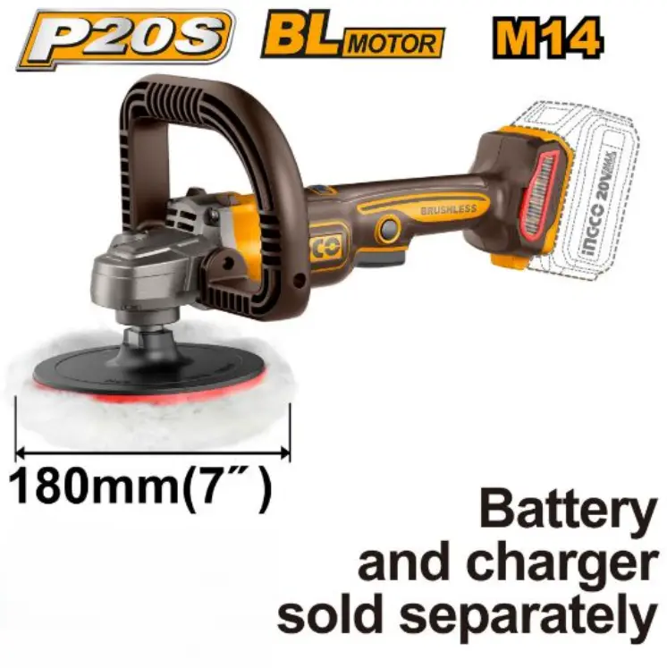 [APLI2018-F] 20V 180mm 7" صاروخ بوليش بطارية فدار Price 88.80$