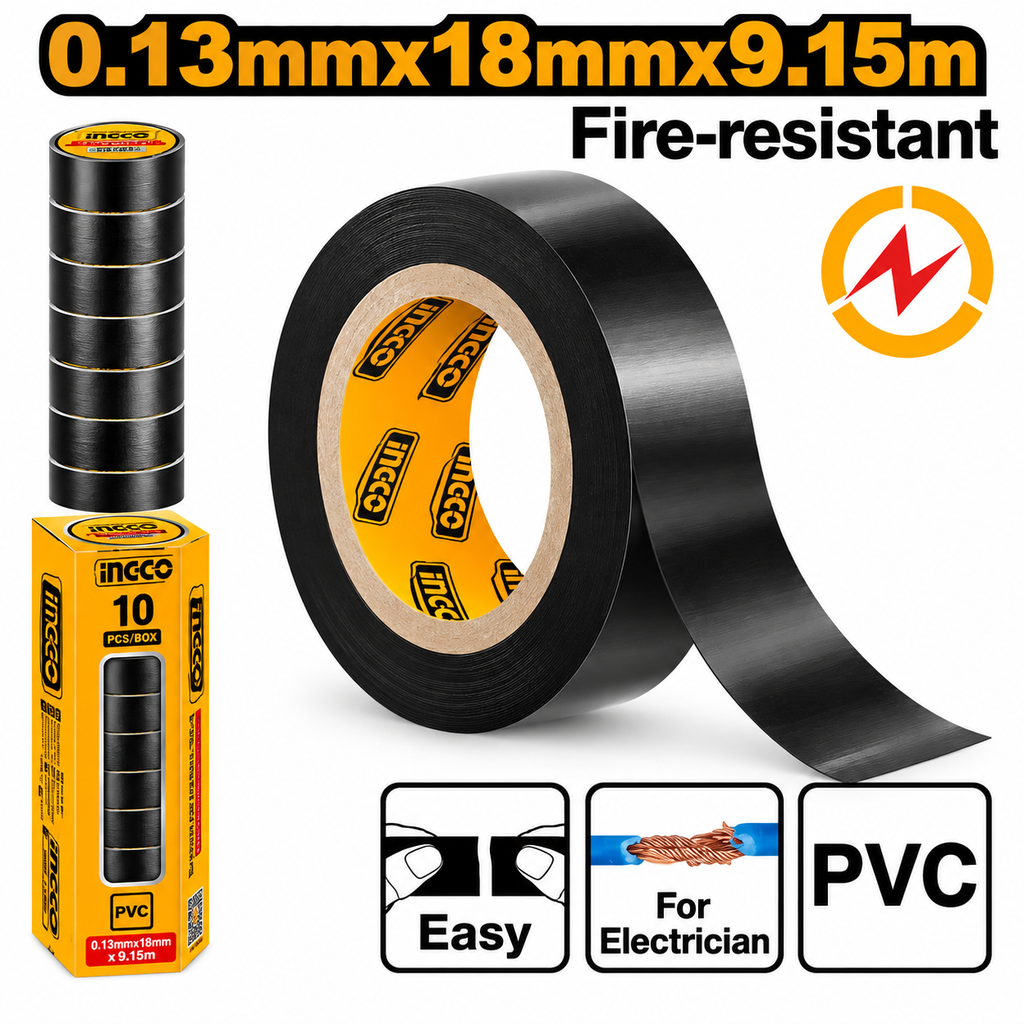 [HPET1103] PVC Insulating Electrical Adhesive Tape شرتيتون اسود