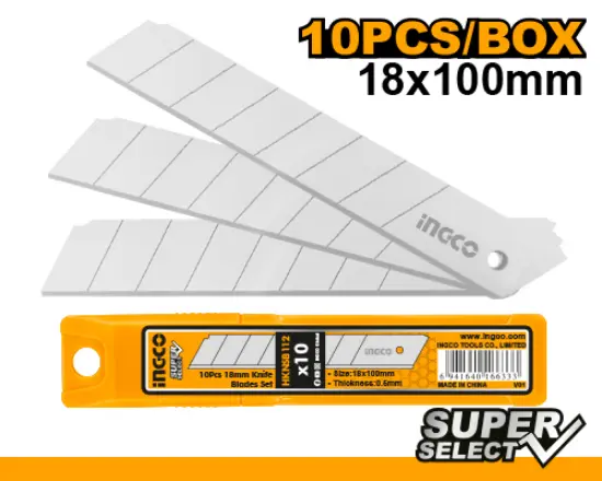 [HKNSB112] 10 Pcs 18x100mm شفرات فدار