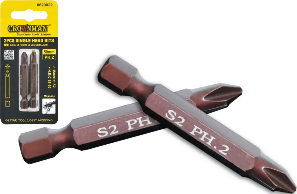 [0620022] PH2 50mm 2pcs راس صليب مسدس