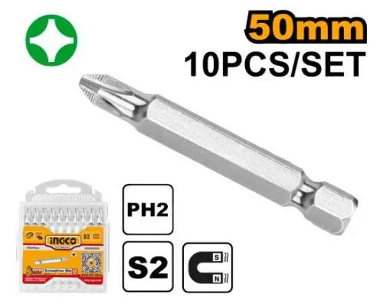 [SDB11PH223] 10Pcs + PH2 50 mm راس مفك مقدح