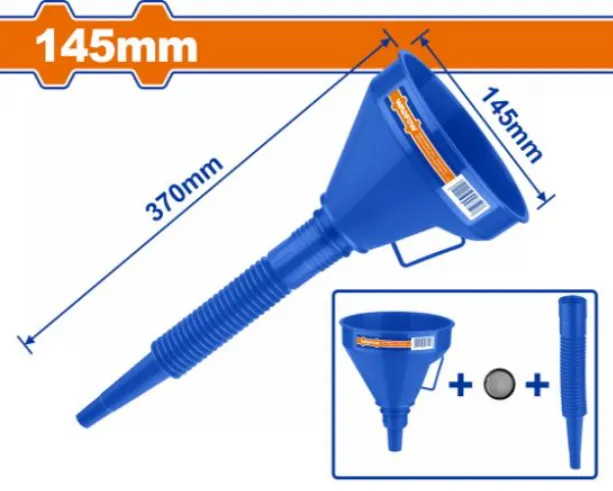 [WUF1302] 145mm قمع بلاستك راس فلكسيبل
