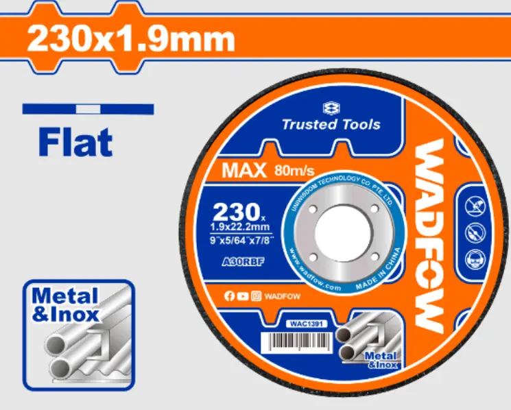 [WAC1391] 230x1.9x22.2mm ديسك قص حديد