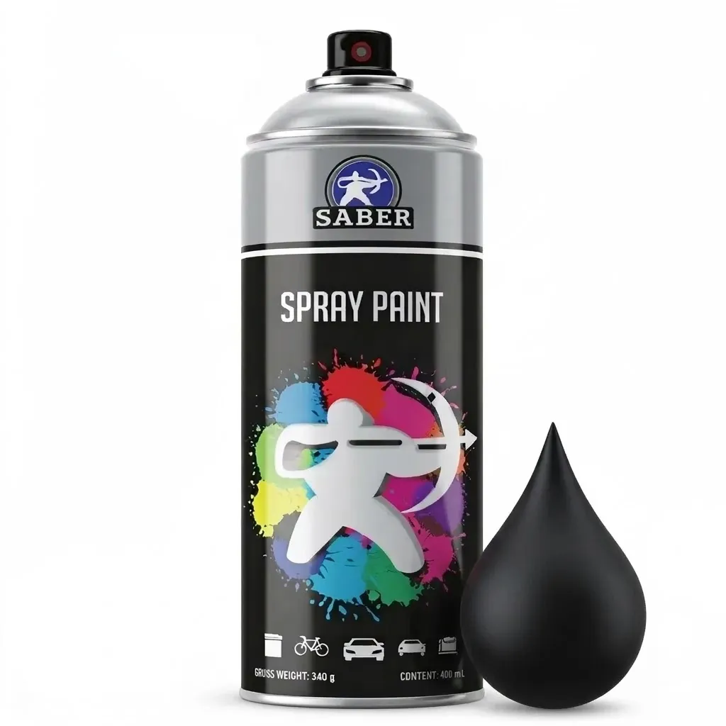[DAG#4] SABER Dyna-Pro Spray paint Black matt #4