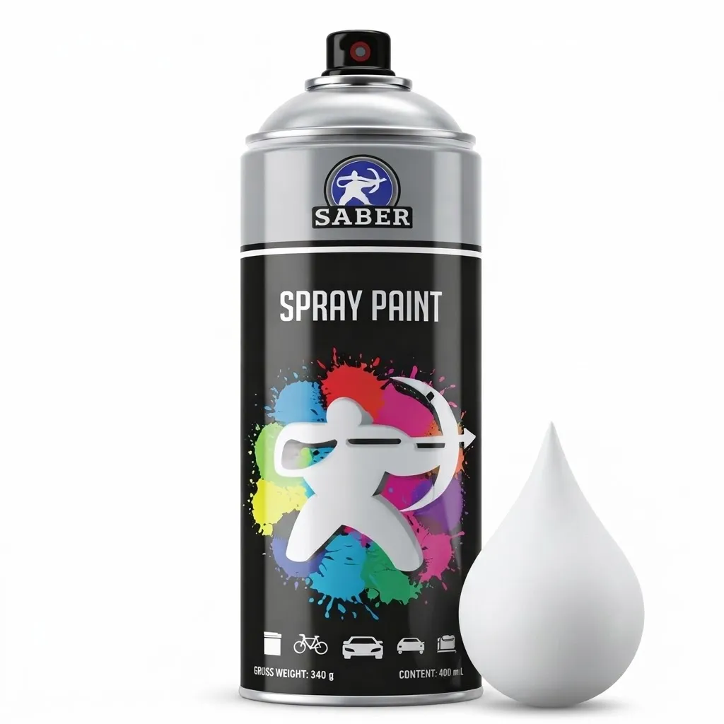 [DAG#1007] SABER Dyna-Pro Spray paint white matt #1007