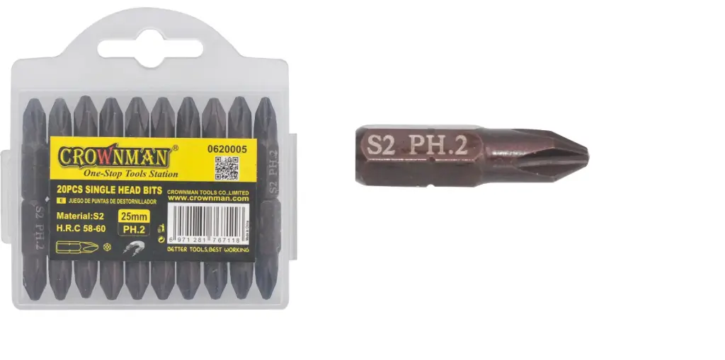 [0620005] PH2 25 mm 10pcs راس صليب