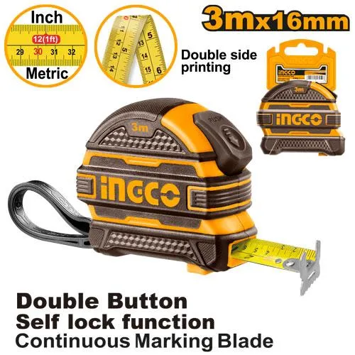 [HSMT08316-1] 3mx16mm Self Lock متر ملبس كوتشوك