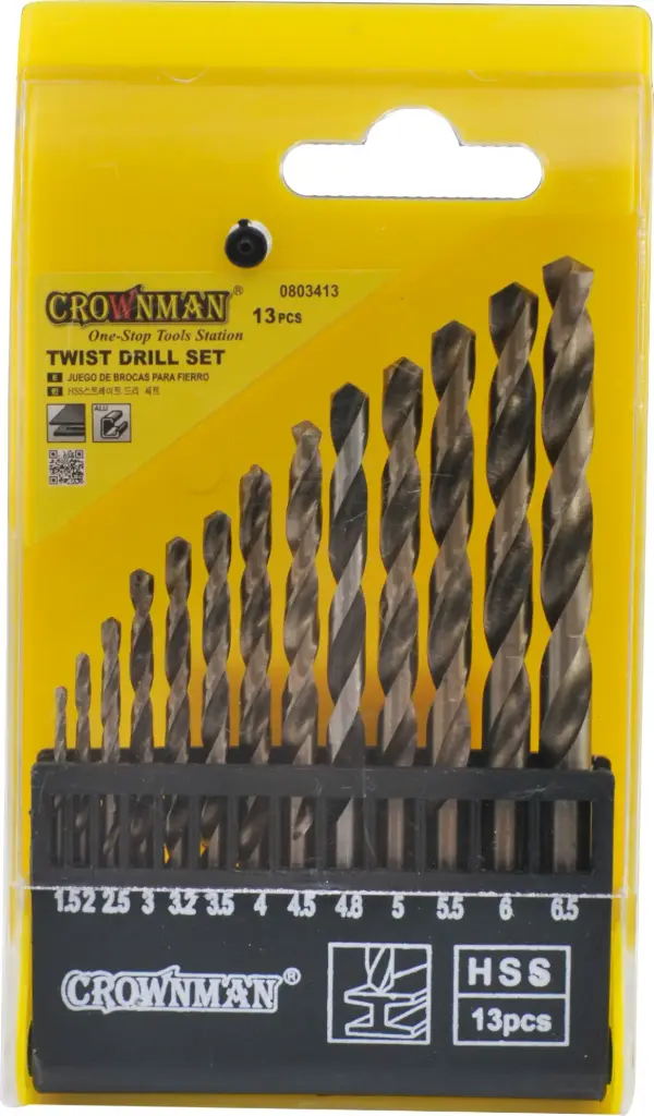 [0803413] 13pcs 1.5-6.5mm ريش حديد