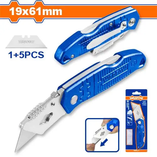 [WSK9419] 1+5 pcs blades 61x19 mm سكين شفرة بتطوي