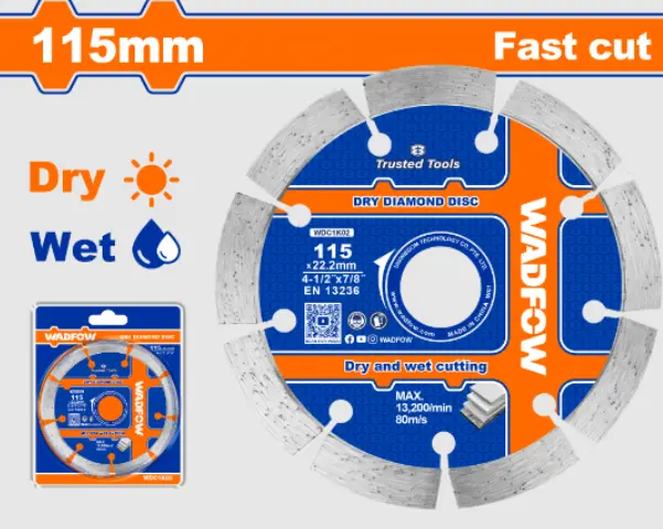 [WDC1K02] 115 (4-1/2")x22.2mm ديسك الماس مفتح