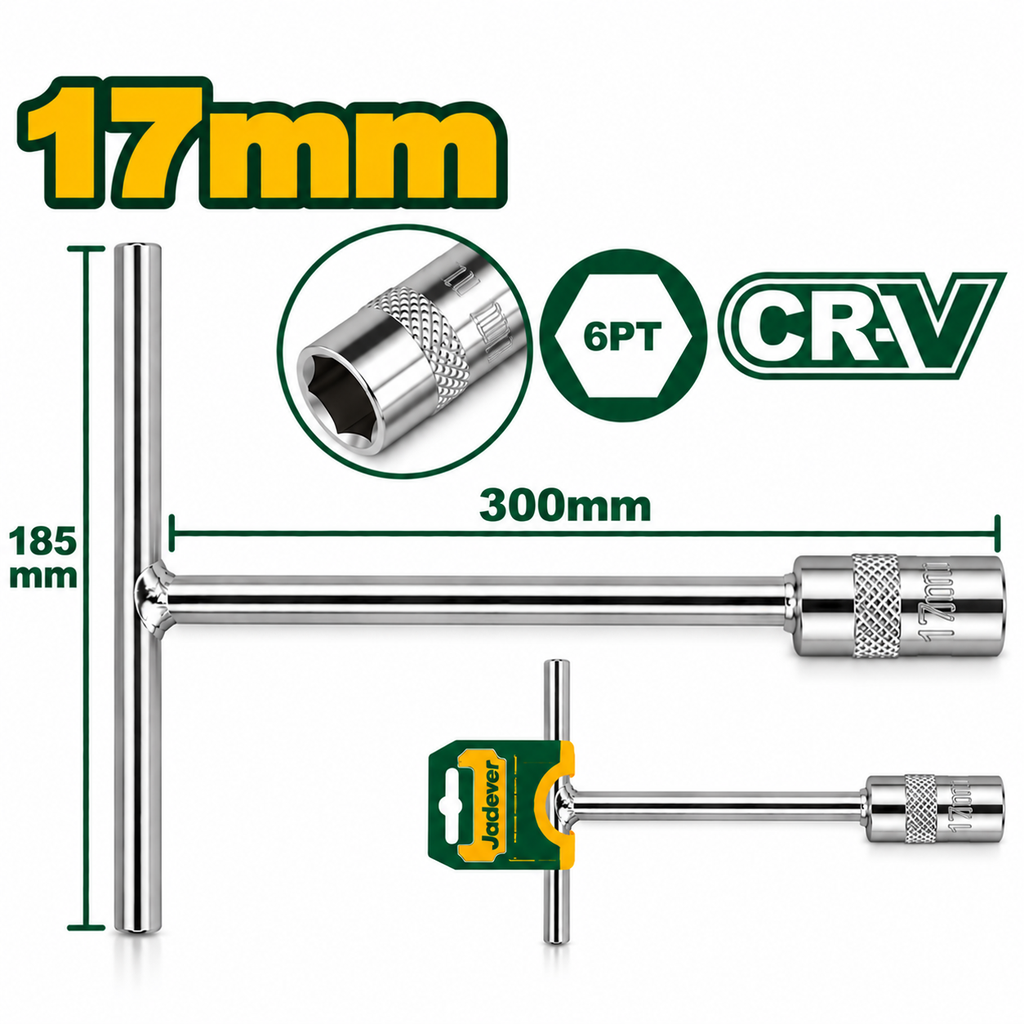 [JDTH1117] 17mm T مفتاح مسدس مسكة