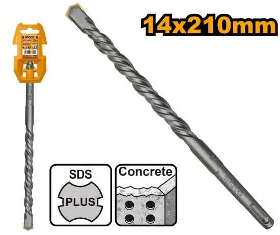 [DBH1211402] 14x210mm SDS Plus ريشة باطون
