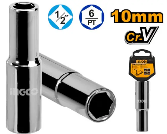 [HHAST12103L] 10mm 1/2" طربوش طويل فدار