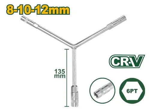 [JDTH2101] Y Type 8-10-12mm مفتاح طربوش