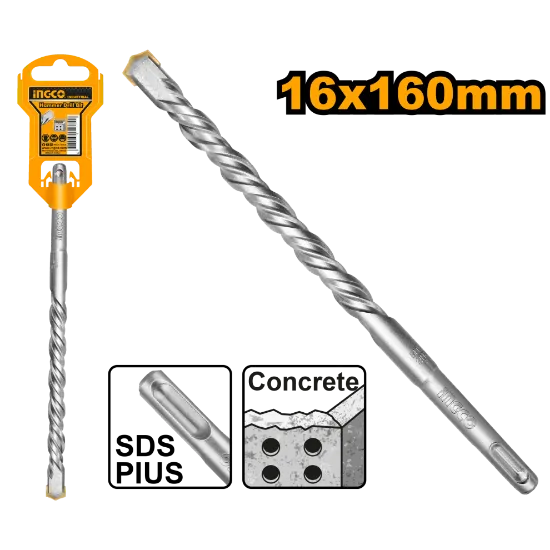 [DBH1211601] 16x160mm SDS Plus ريشة باطون