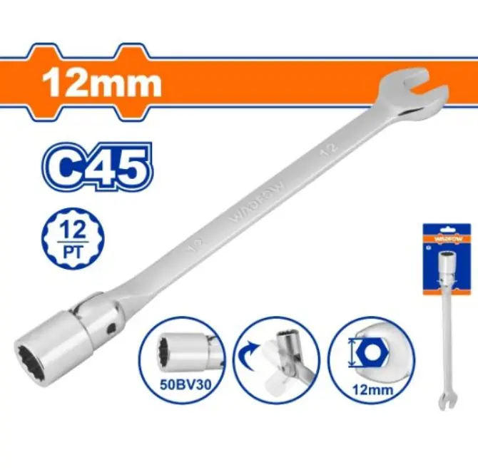 [WTH1E12] 12mm مفتاح شق ميلة طربوش متحرك