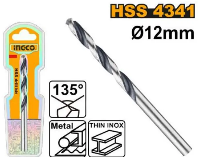 [DBT1201204] 12mm INOX ريشة ستانلس صاعية