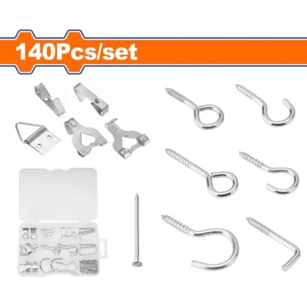 [WVJ1B01] 140Pcs علبة شناكل و لقطات و مسمار مشكل