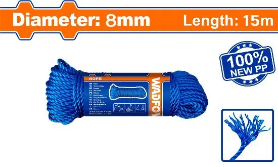 [WRZ1308] 15mx8mm 100% new PP حبل نايلون