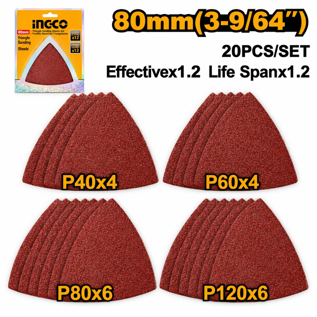 [AKTS080201] 20Pcs P(40-60-80-120)CMLI2001-MF3008 ورق حف حفافة مثلث