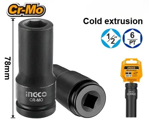 [HDIS12101L] 10mm 1/2" طربوش بولاد هوا طويل