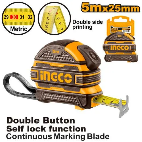 [HSMT08525-1]  5mx25mm self lock متر كوتشوك