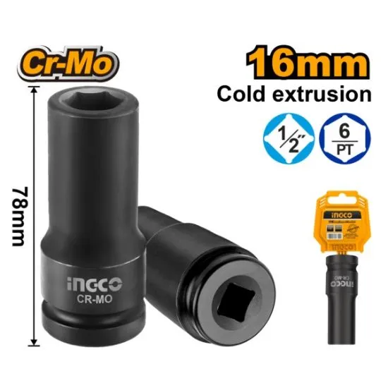 [HDIS12161L] 16mm 1/2" طربوش هوا بولاد طويل