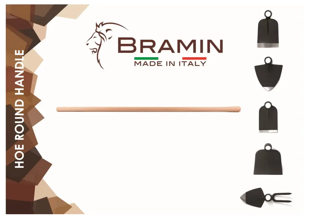 [912E] Bramin Handle for Hoe Italian 100cm