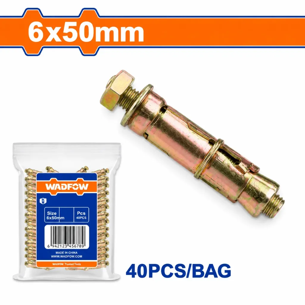 [WDQ5915] 40PCS 6x50mm رول بولت مع برغي
