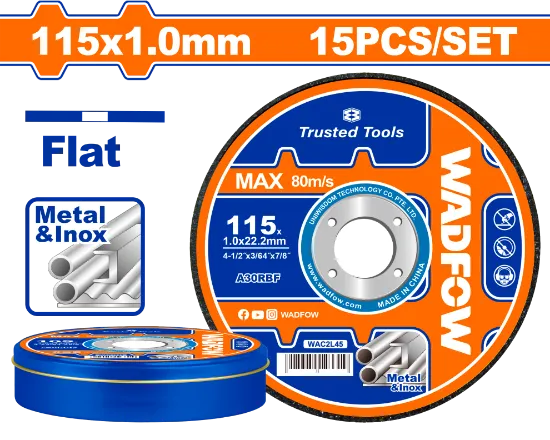 [WAC2L45] 15PCS 115x1.0x22.2mm ديسك قص حديد