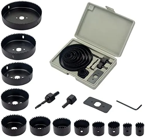 [130928] Top Way 16pcs hole cut set for wood 19mm