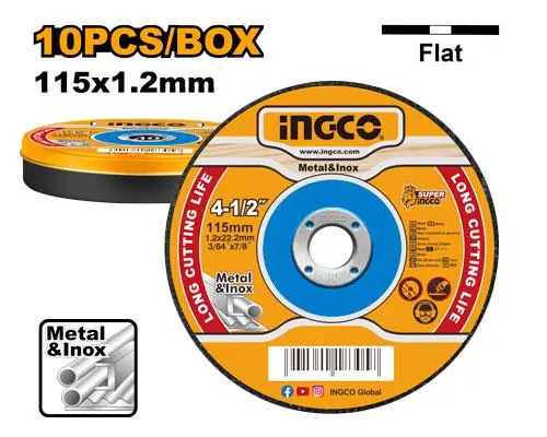 [MCD121155]  10PCSx1.2mm ديسك قص ستانلس رفيع