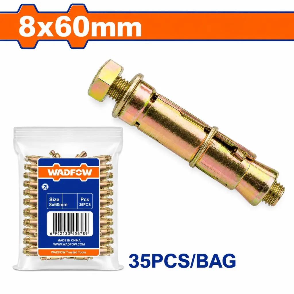 [WDQ5926] 35PCS 8x60mm رول بولت مع برغي
