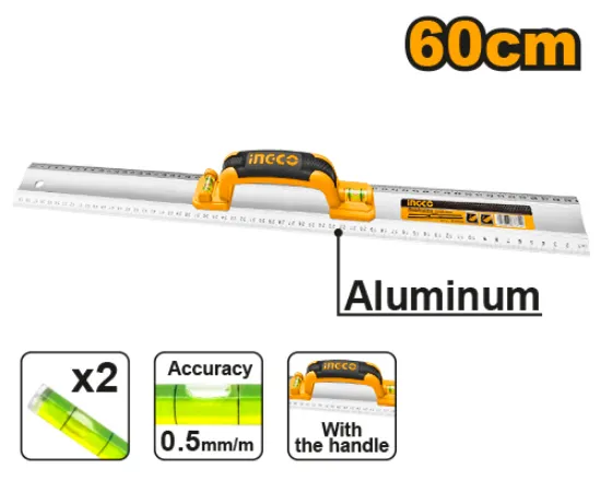 [HAR01060] 60cm مسطرة المنيوم مع زيبق